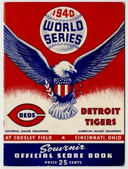 1940 World Series Program – Detroit Tigers at Cincinnati Reds   
